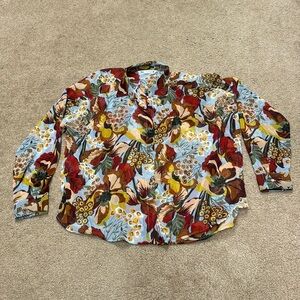 Zara women floral shirt. Small